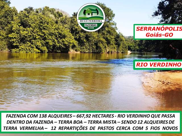 #1115 - Fazenda para Venda em Serranópolis - GO - 3
