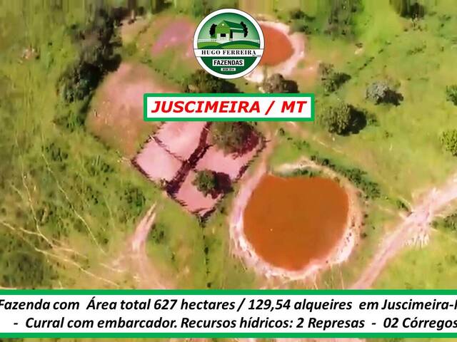 #1663 - Fazenda para Venda em Juscimeira - MT