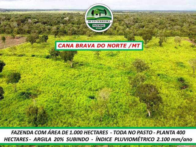 #187 - Fazenda para Venda em Canabrava do Norte - MT