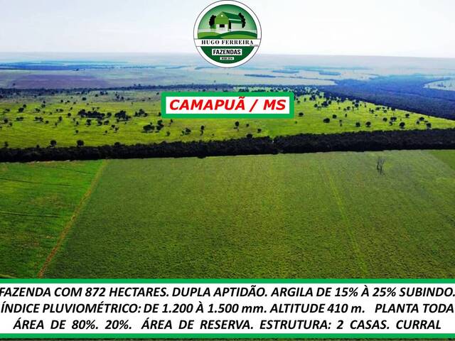#201 - Fazenda para Venda em Camapuã - MS - 2
