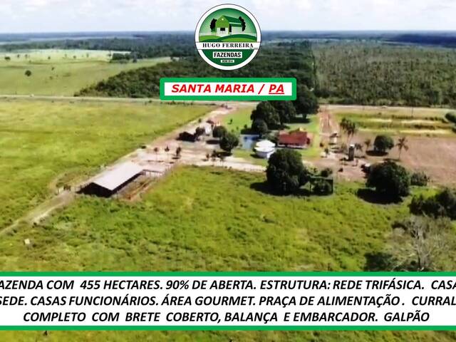 #0001 - Fazenda para Venda em Santa Maria do Pará - PA