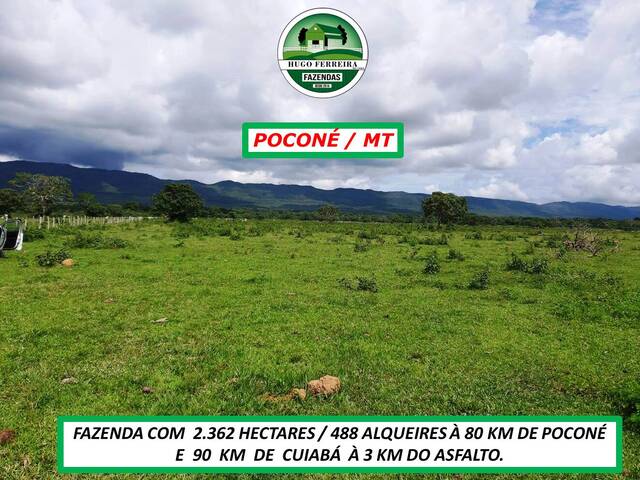 #2530 - Fazenda para Venda em Poconé - MT