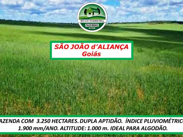 #2680 - Fazenda para Venda em São João d`Aliança - GO