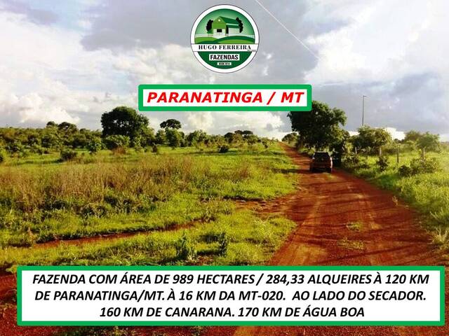 #3171 - Fazenda para Venda em Paranatinga - MT - 2