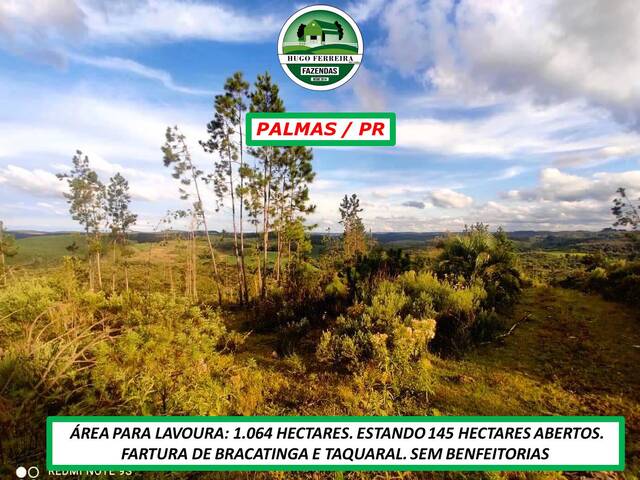 #3366 - Fazenda para Venda em Palmas - PR