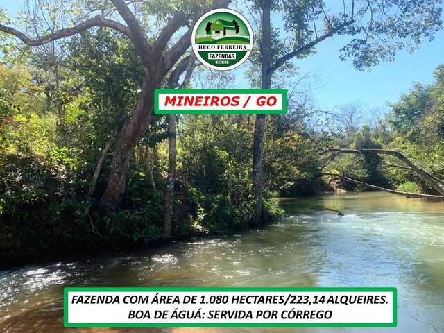 #3343 - Fazenda para Venda em Mineiros - GO