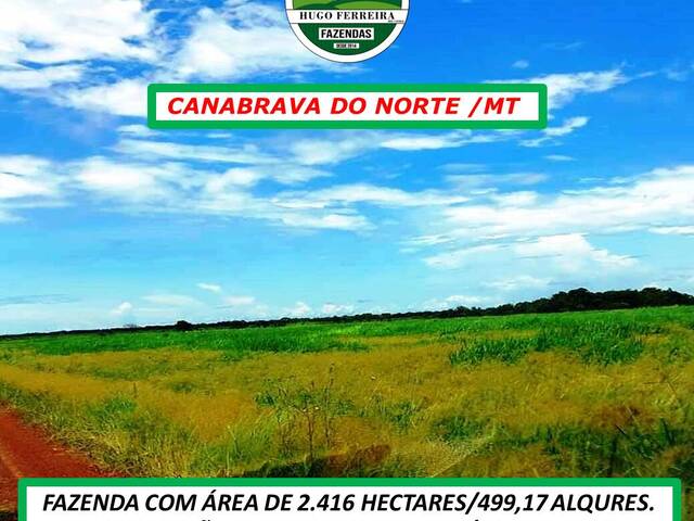 #3400 - Fazenda para Venda em Canabrava do Norte - MT - 3