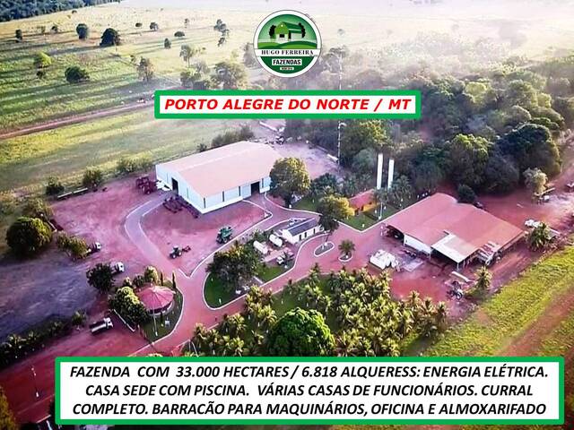 #3683 - Fazenda para Venda em Porto Alegre do Norte - MT - 2