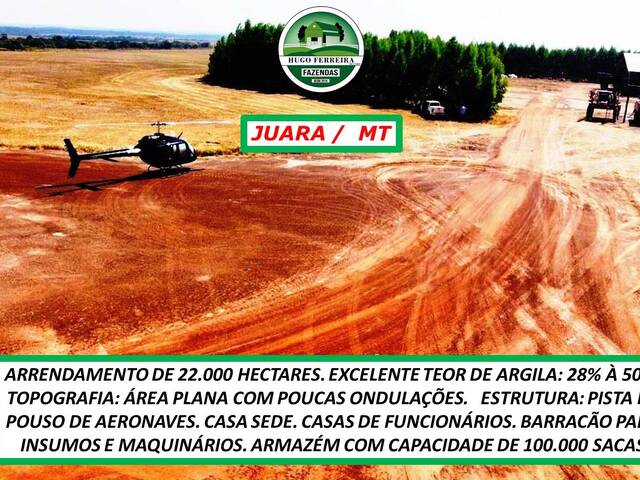 #3963 - Fazenda para Arrendamento em Juara - MT - 2
