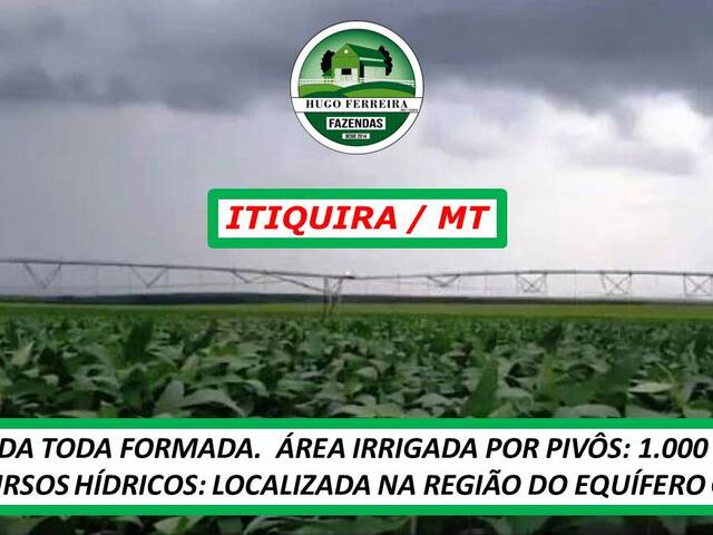 #4377 - Fazenda para Venda em Itiquira - MT