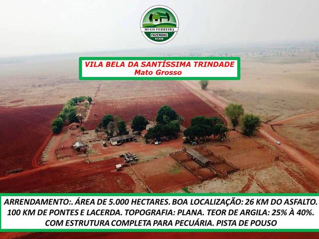 #4400 - Fazenda para Arrendamento em Vila Bela da Santíssima Trinda - MT - 2