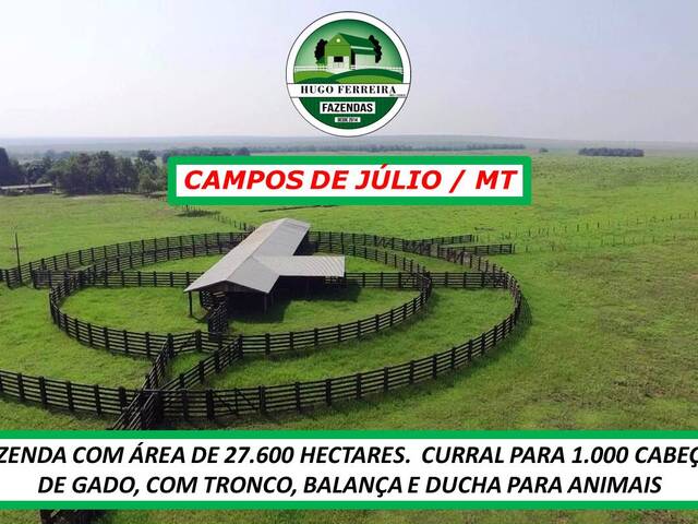 #4595 - Fazenda para Venda em Campos de Júlio - MT
