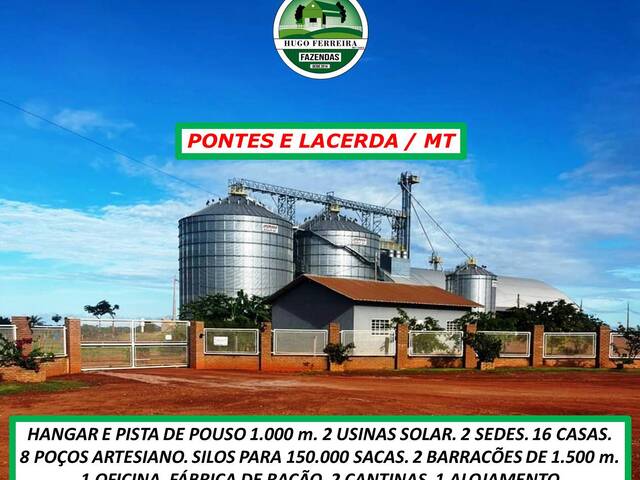 #4755 - Fazenda para Venda em Pontes e Lacerda - MT - 1