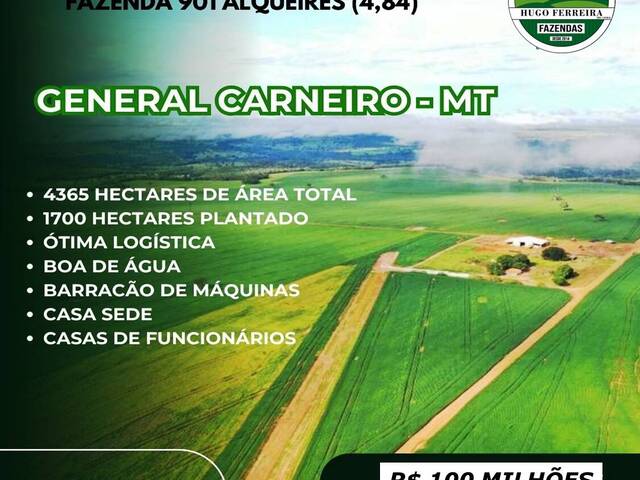 #5633 - Fazenda para Venda em General Carneiro - MT - 2