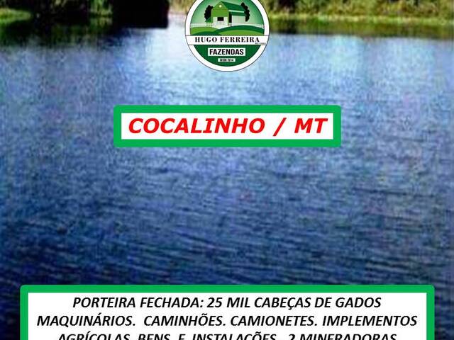 #5744 - Fazenda para Venda em Cocalinho - MT - 2