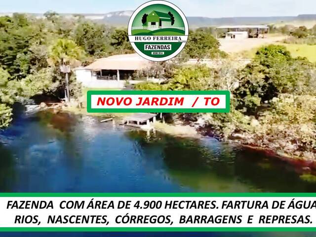 #6636 - Fazenda para Venda em Novo Jardim - TO - 1