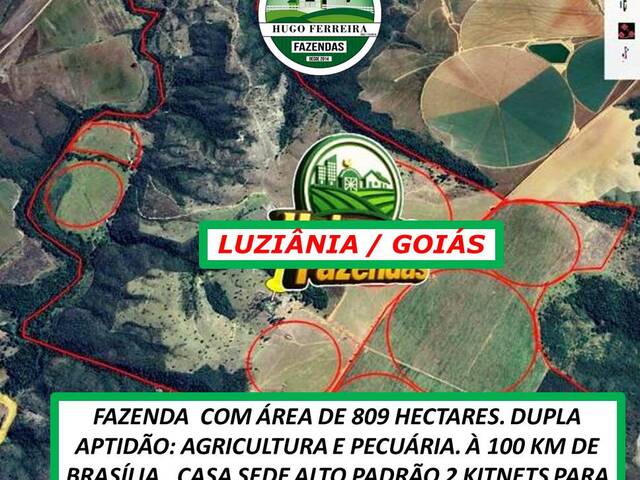 #6833 - Fazenda para Venda em Luziânia - GO - 1