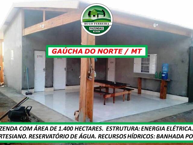 #6922 - Fazenda para Venda em Gaúcha do Norte - MT - 1