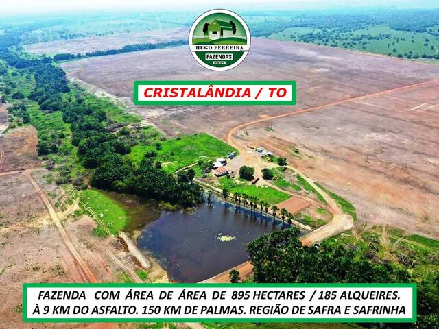 #6988 - Fazenda para Venda em Cristalândia - TO - 1
