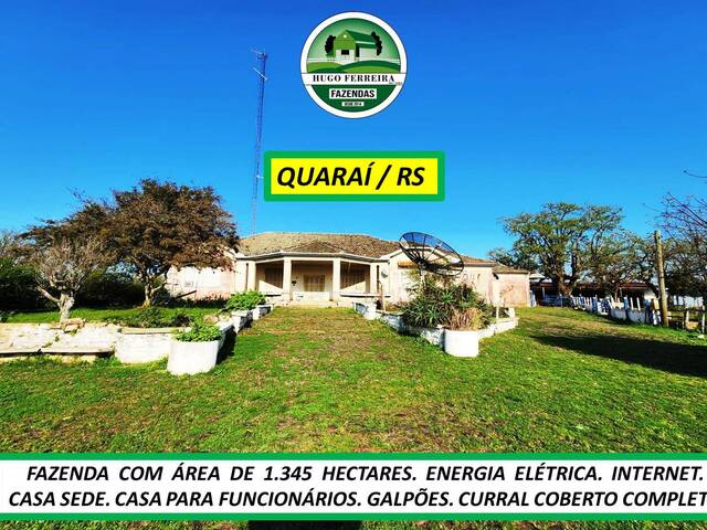 #7407 - Fazenda para Venda em Quaraí - RS - 1
