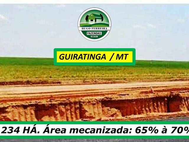 #7760 - Fazenda para Venda em Guiratinga - MT - 2
