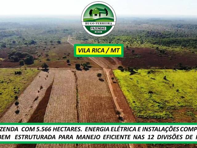 #8011 - Fazenda para Venda em Vila Rica - MT - 2