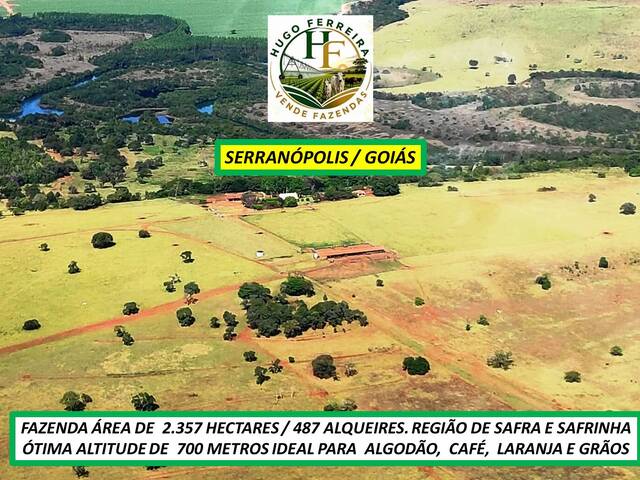 #8545 - Fazenda para Venda em Serranópolis - GO - 2